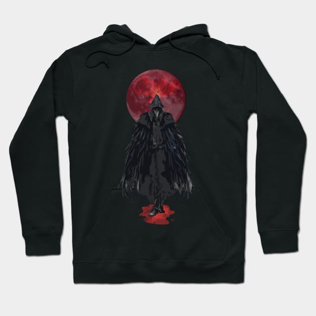 Hunter and Blood Moon Hoodie by Scailaret